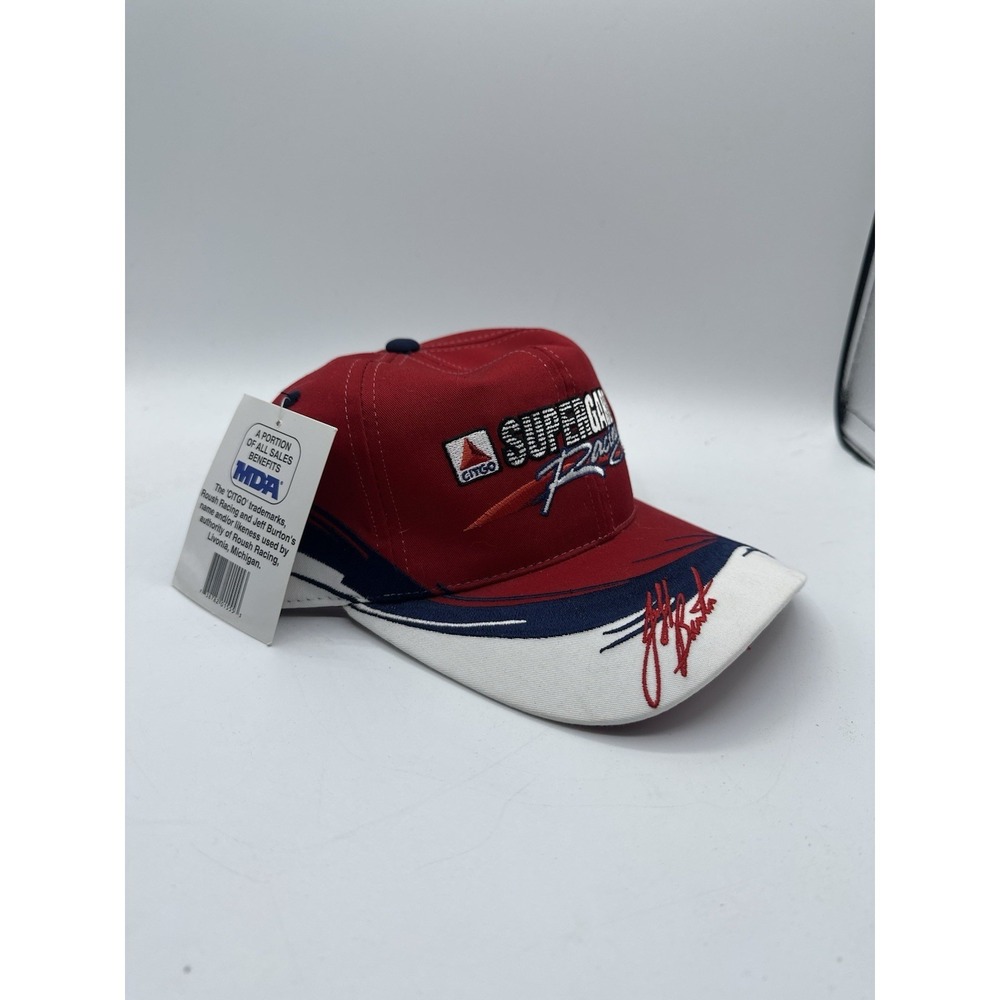 Citgo Supergard Racing #99 Jeff Burton Hat Red White Blue Cap New‎ With Tags